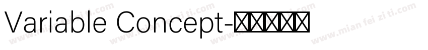 Variable Concept字体转换